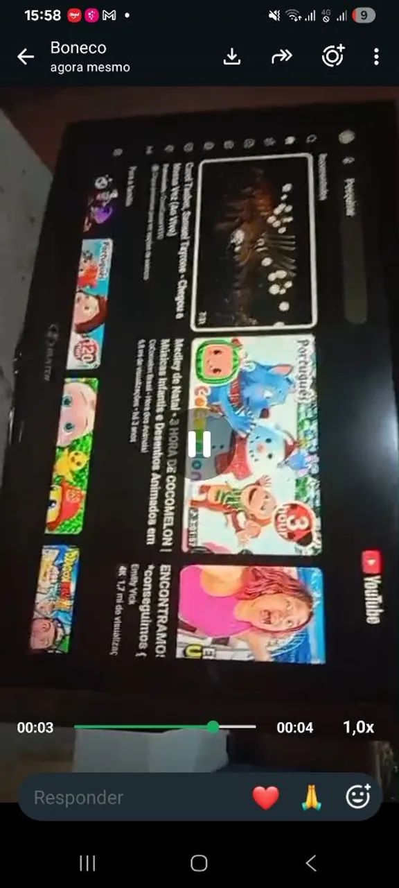 Tv funcionando 