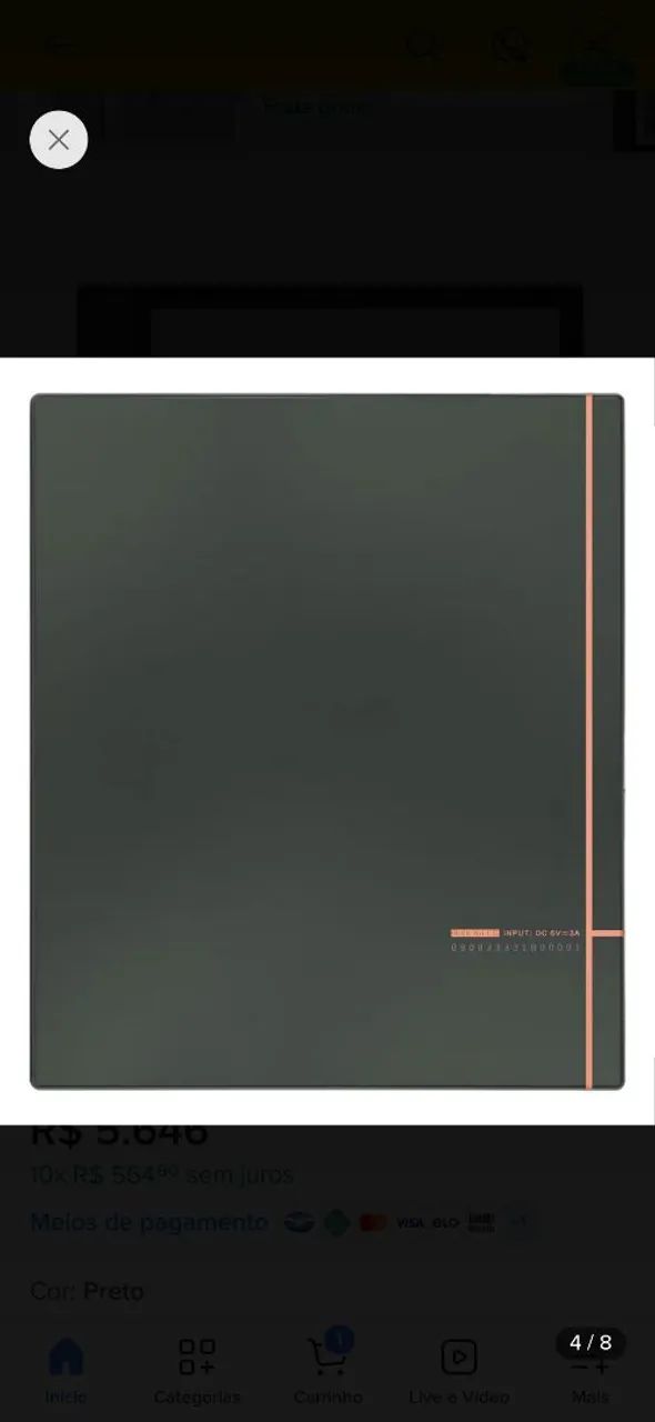 Boox air 4c leitor de livros eletronico eink bem melhor que kindle - Foto 4