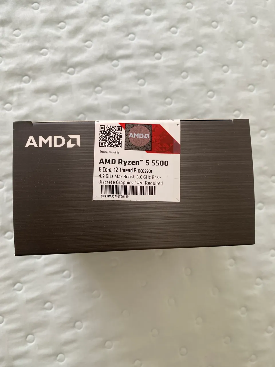 Processador Ryzen 5 3600 + Cooler Box e Caixa Original