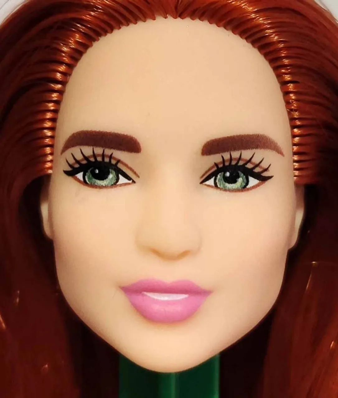 Cabeça Barbie Ruiva
