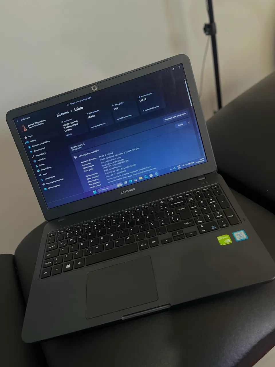 Notebook Samsung 