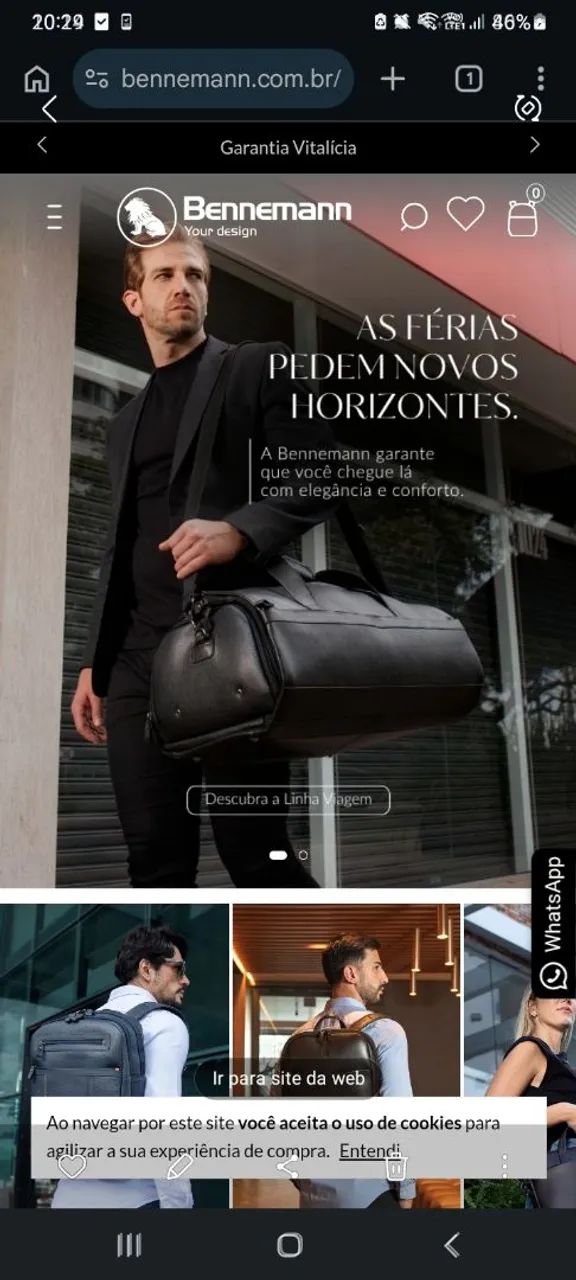 Bolsa masculina Bennemann - Foto 4