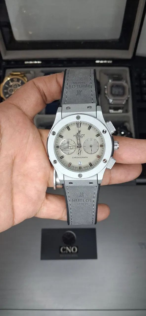 Relógio Cinza de Luxo 43MM 