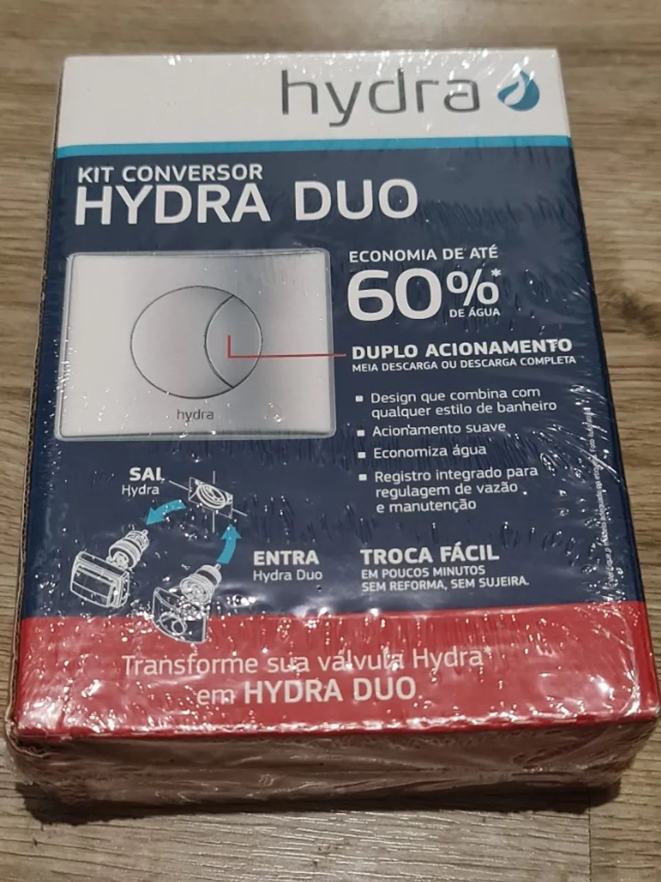Kit Conversor para Válvula Hydra MAX para Hydra DUO 1 1/2" + Acab Cromado DECA - Foto 2