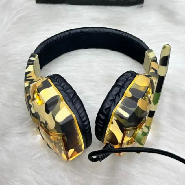 Fone Headset Gamer Camuflado - Foto 3