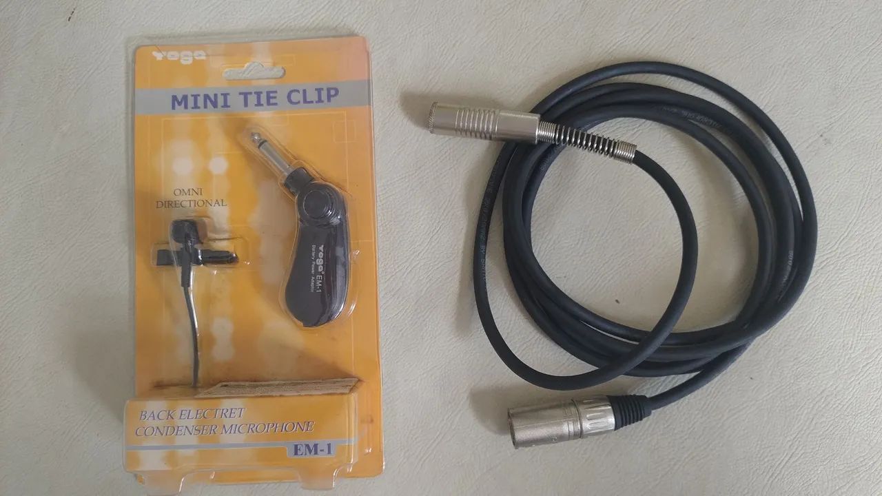 Microfone lapela omni direcional (Novo) 