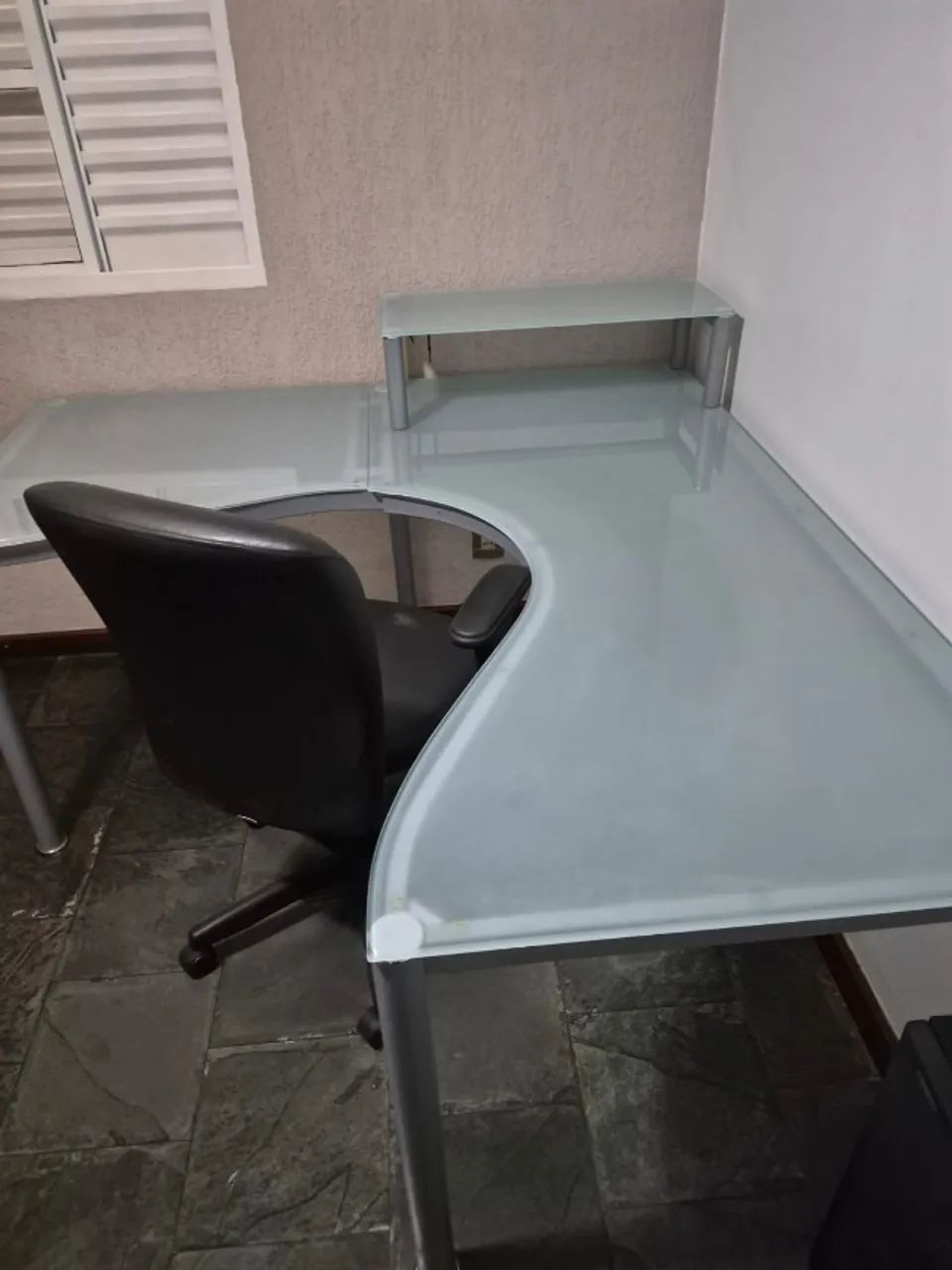Mesa de escritório de vidro temperado, 8mm modular - Foto 2