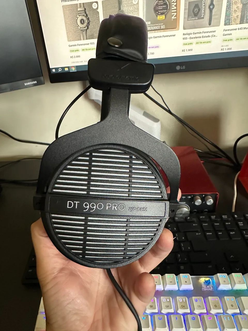 Fone Beyerdynamic DT 990 novo
