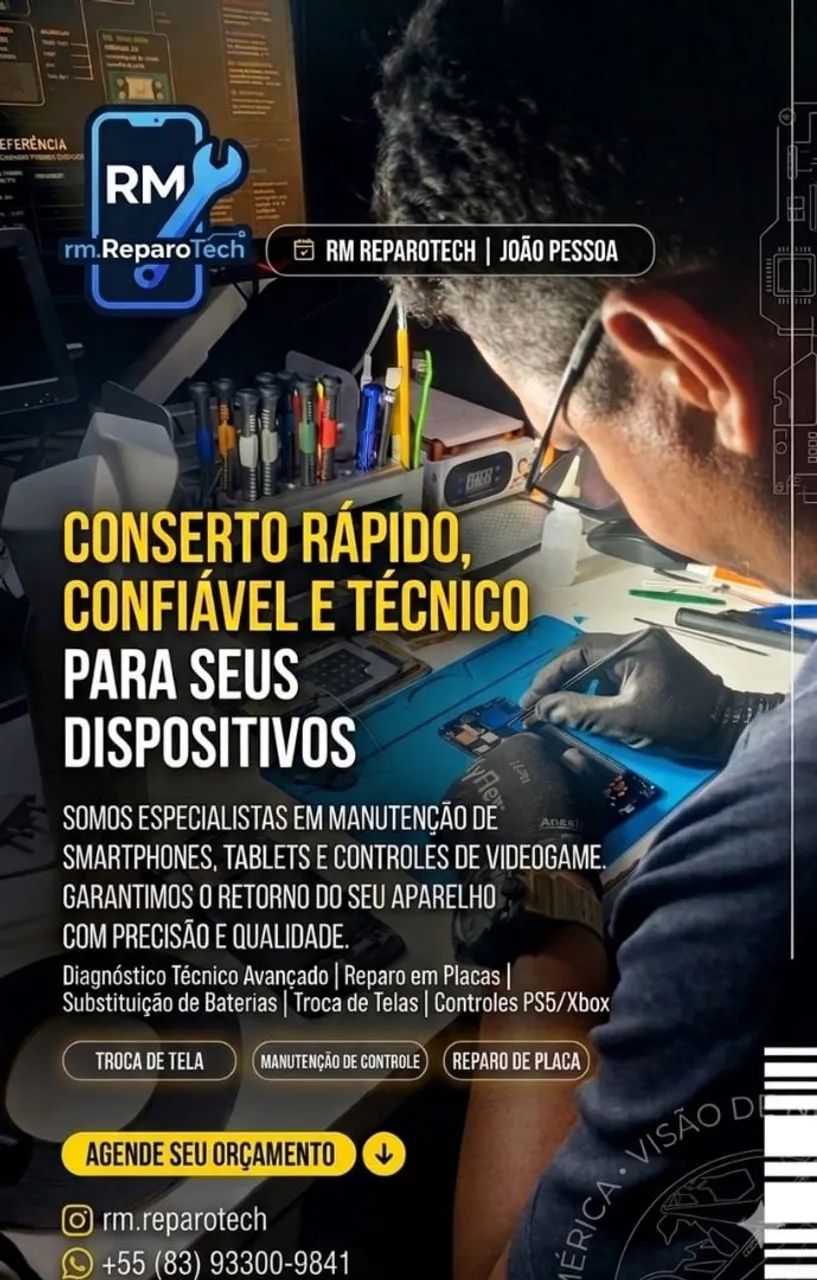 Troca de tela, bateria e Reparo em placa de Smartphone  - Foto 3