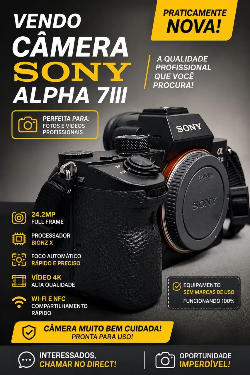 Câmera Sony alpha 7lll