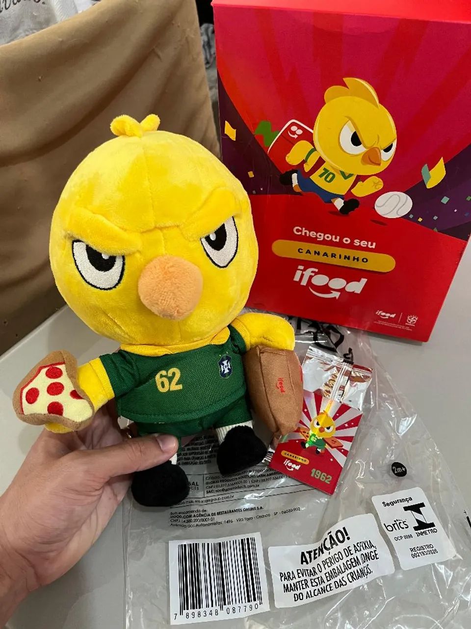 Canarinho IFood 1962 Original Copa do Mundo