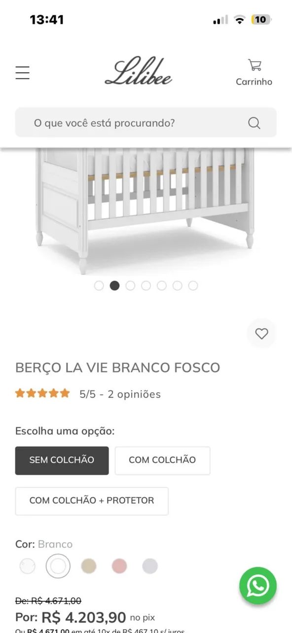 Cômoda e berço Lilibiee - Foto 3