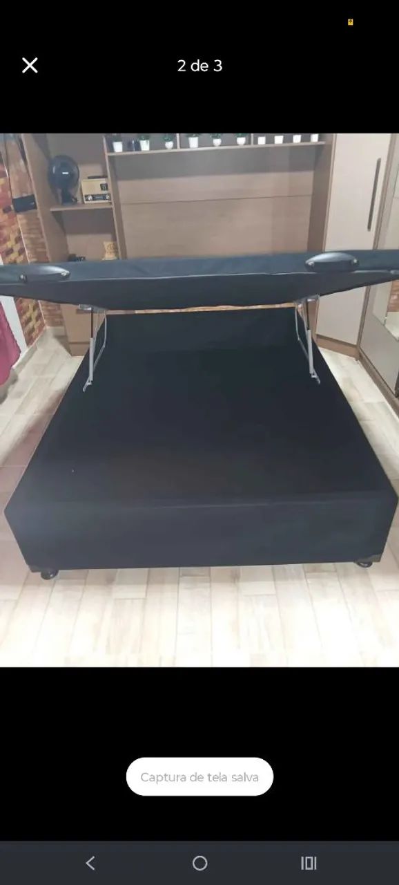 Cama com baú e colchão  - Foto 2