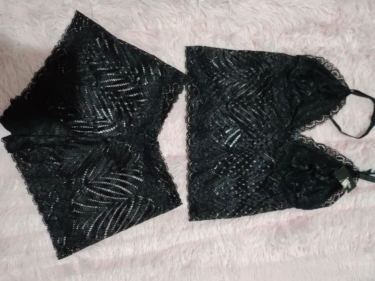 Conjunto de lingerie sem bojo Tam P