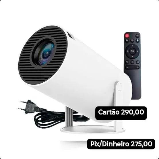 Projetor HY300 4K Android com Wi-Fi e Bluetooth - Novo - Foto 3