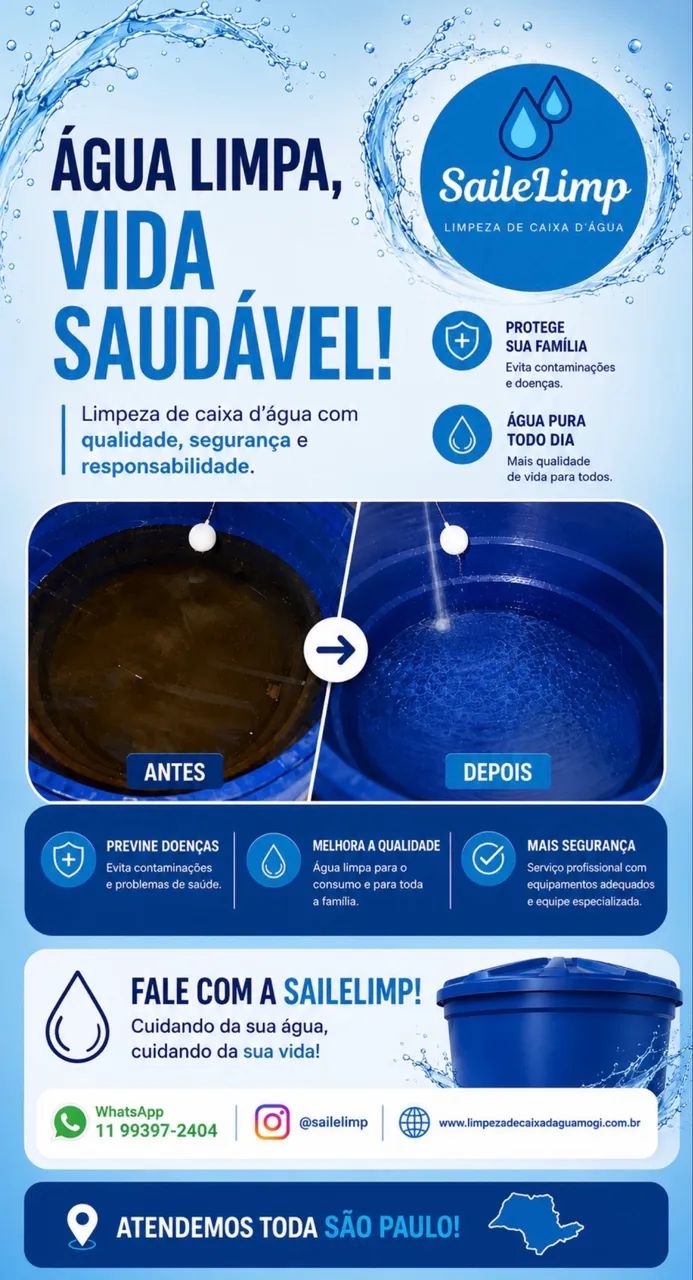 Limpeza de Caixa d?água 