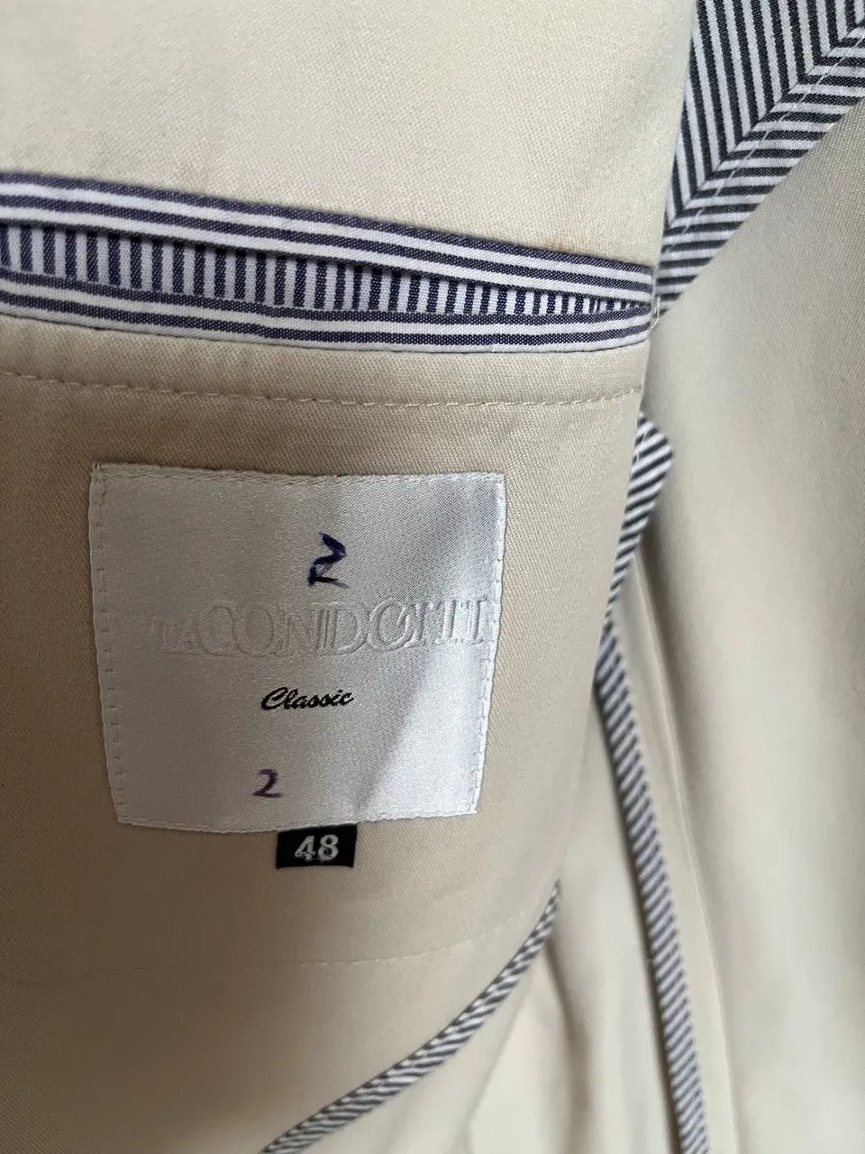 Blazer Via Condotti Branco/Bege ( T - 46 ) - Foto 2