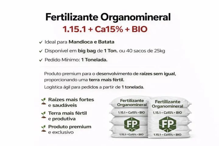 FERTILIZANTE ORGANOMINERAL TODAS FORMULACOES  - Foto 2