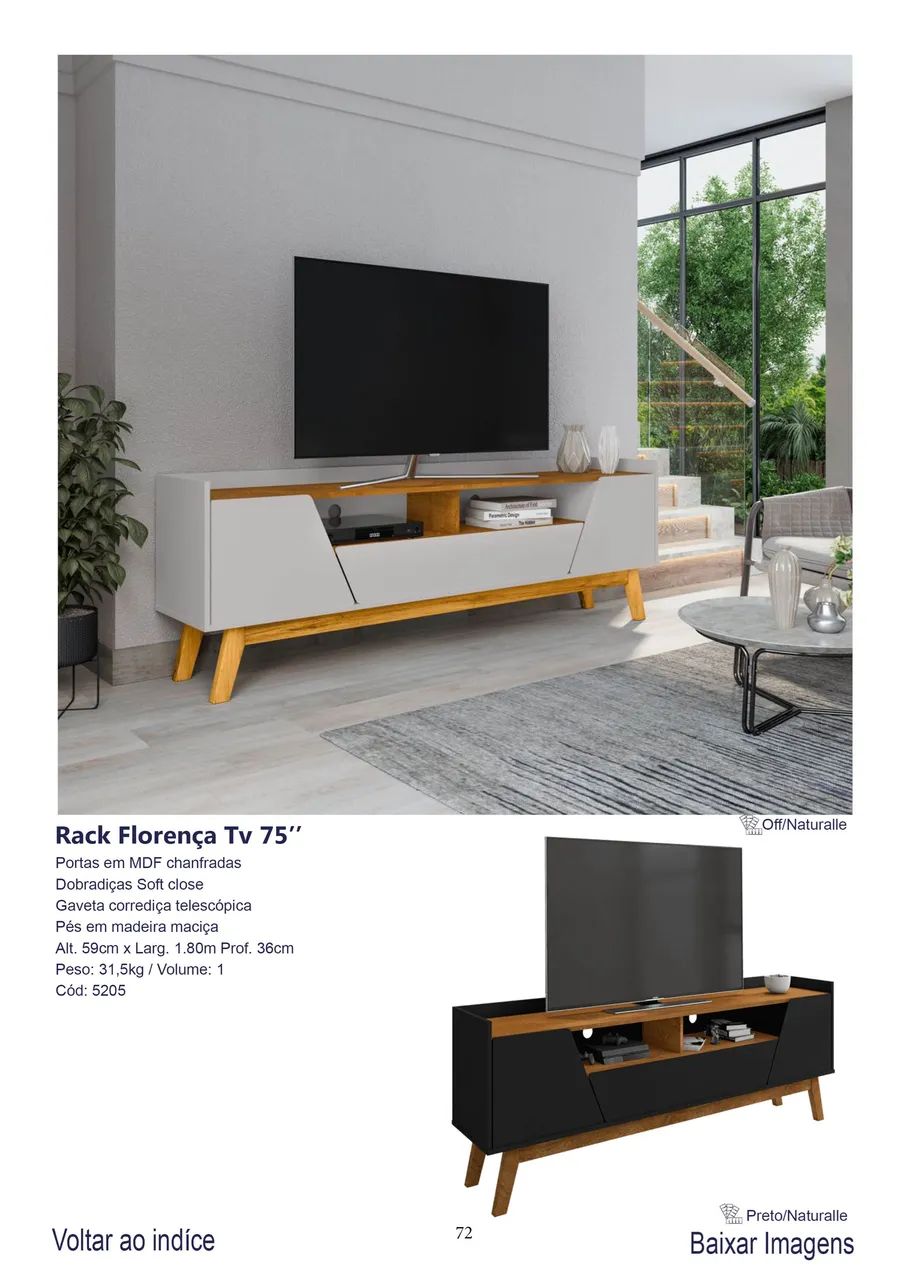 Rack Retrô Florence 1.80 Oferta 