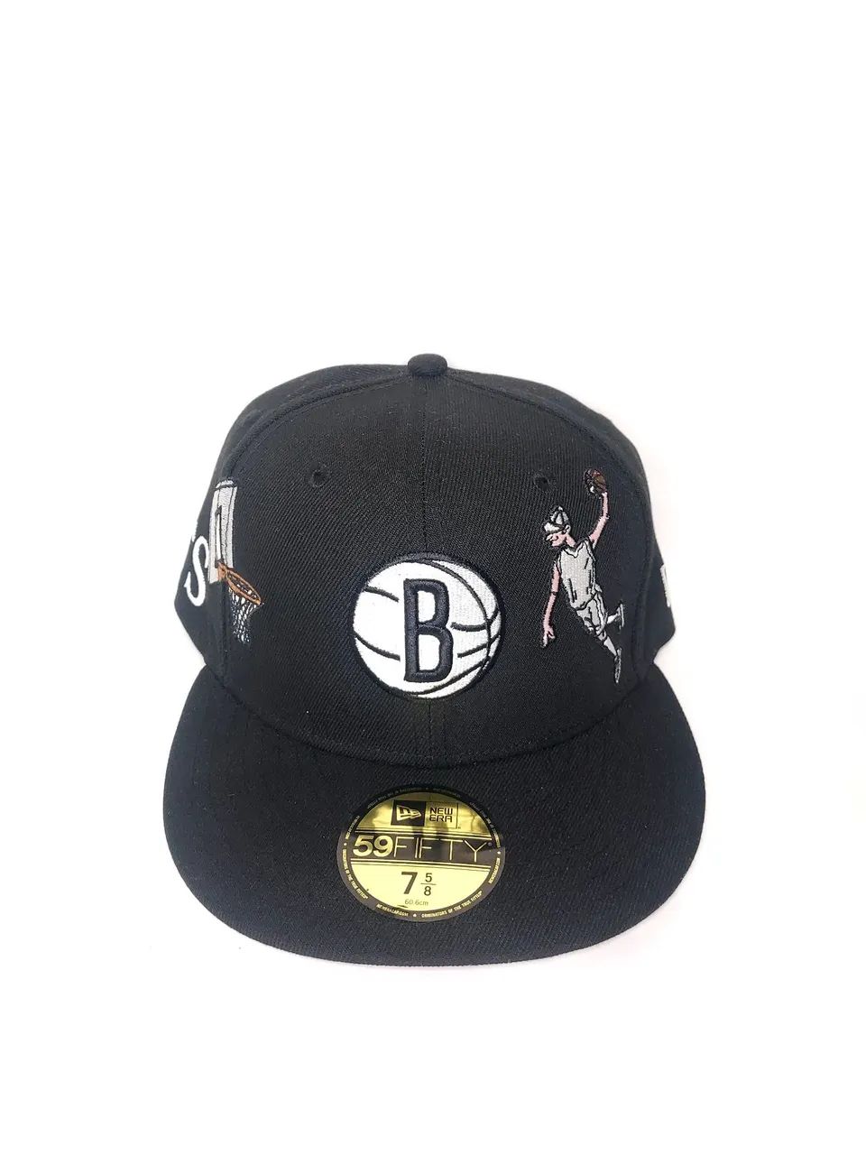 Boné Brooklyn Nets  preto - New era - 59fifty - Basquetebol - Mlb - 7 5/8