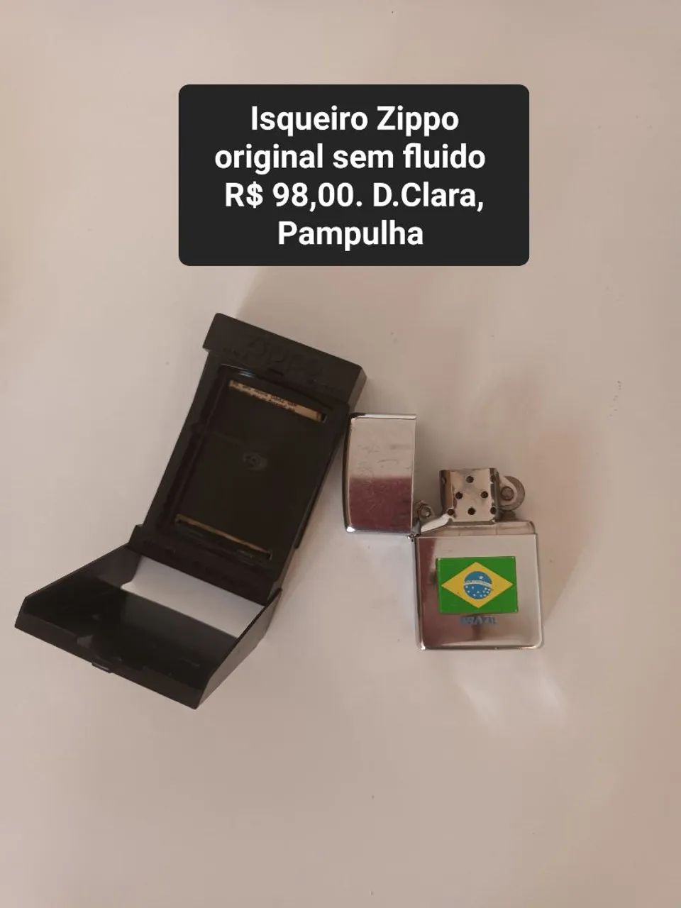 Isqueiro Zippo original sem fluido