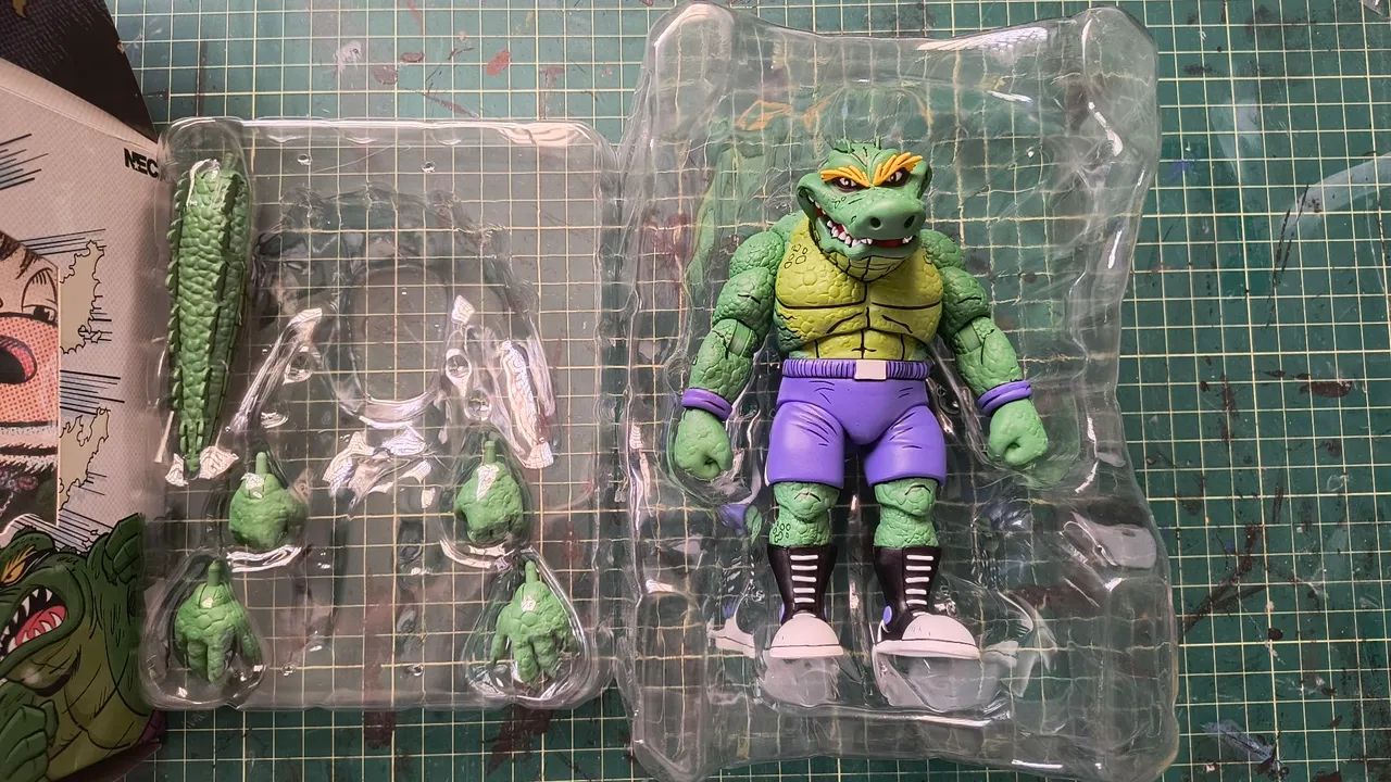 【LA正規品】 タートルズフィギュア “STUMP WRESTLING” Leatherhead Stump Wrestling Tartarugas ninja Neca - Hobbies e