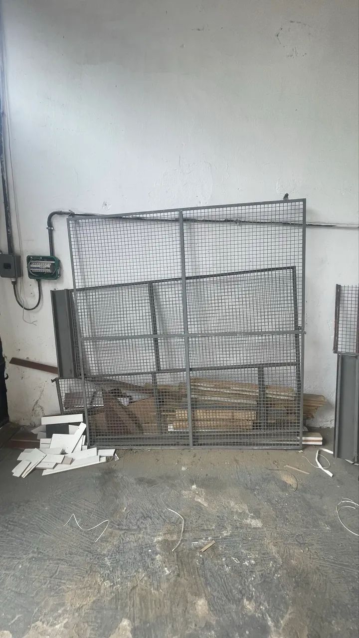 Grades com portão de correr