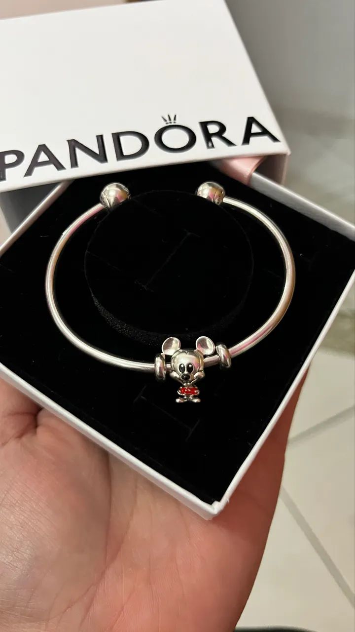 Pulseira de Berloque aberta com Mickey - Foto 2