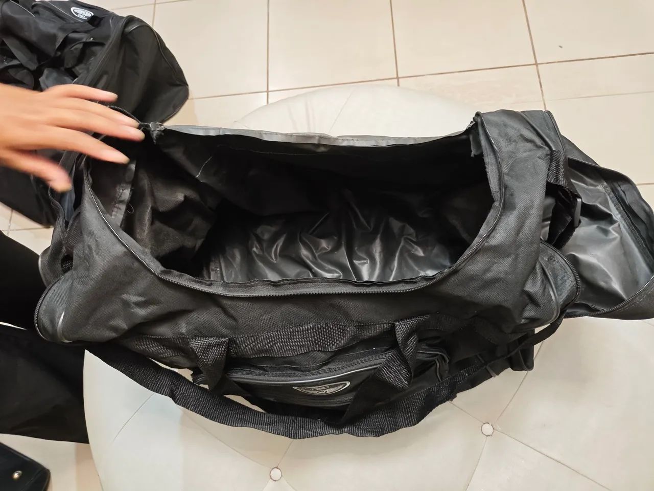 Bolsa de viagem em lona