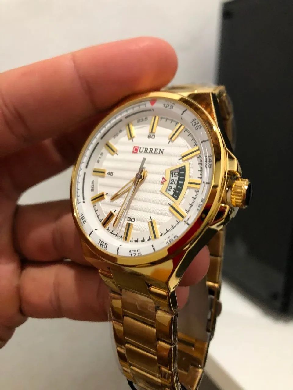 Relogio Dourado Novo