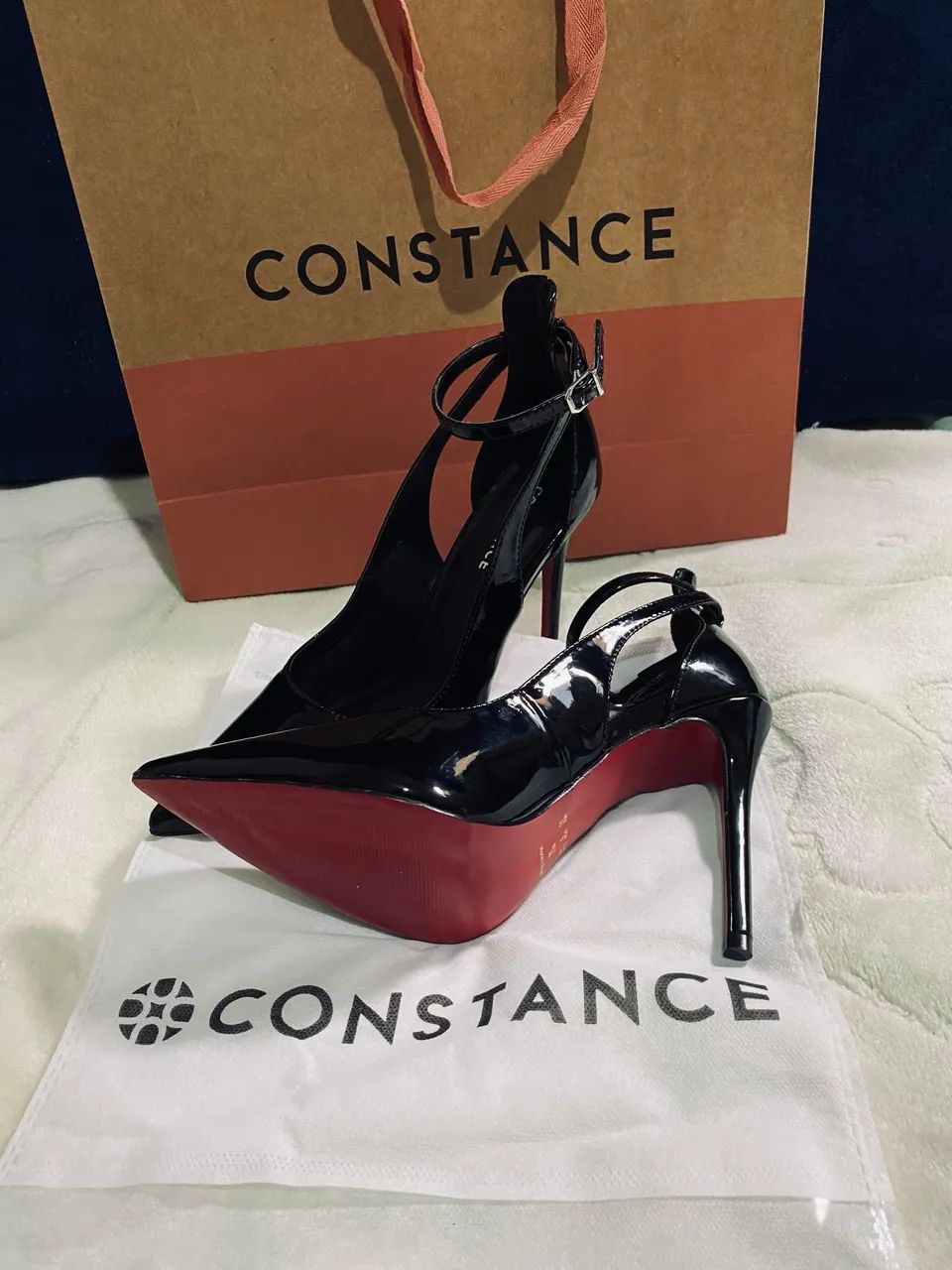 scarpin constance solado vermelho 