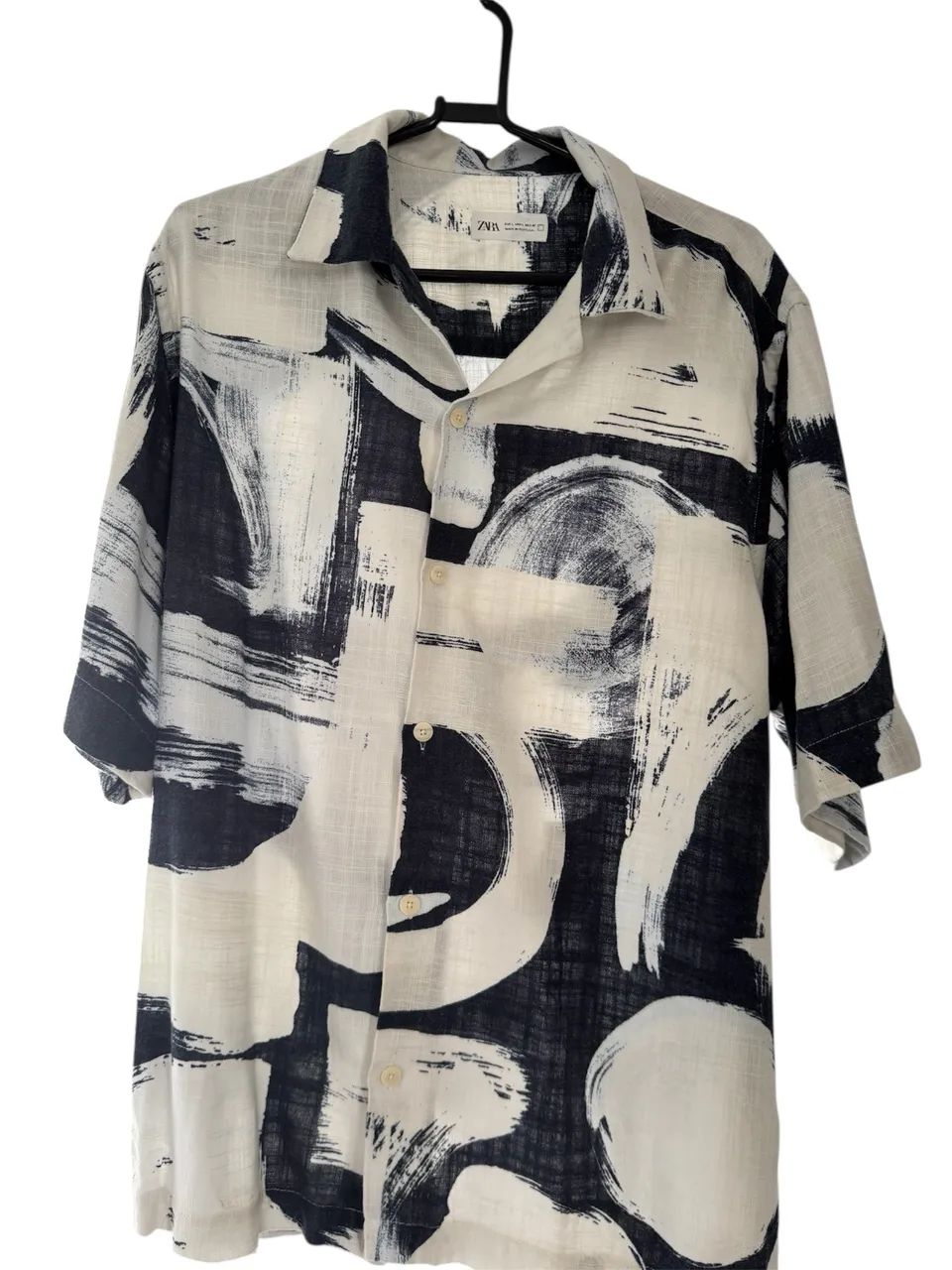 Camisa estampa de linho Zara  - Foto 2