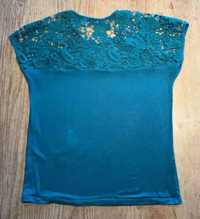 Blusa Feminina Zara com Renda - Tamanho G - Foto 2