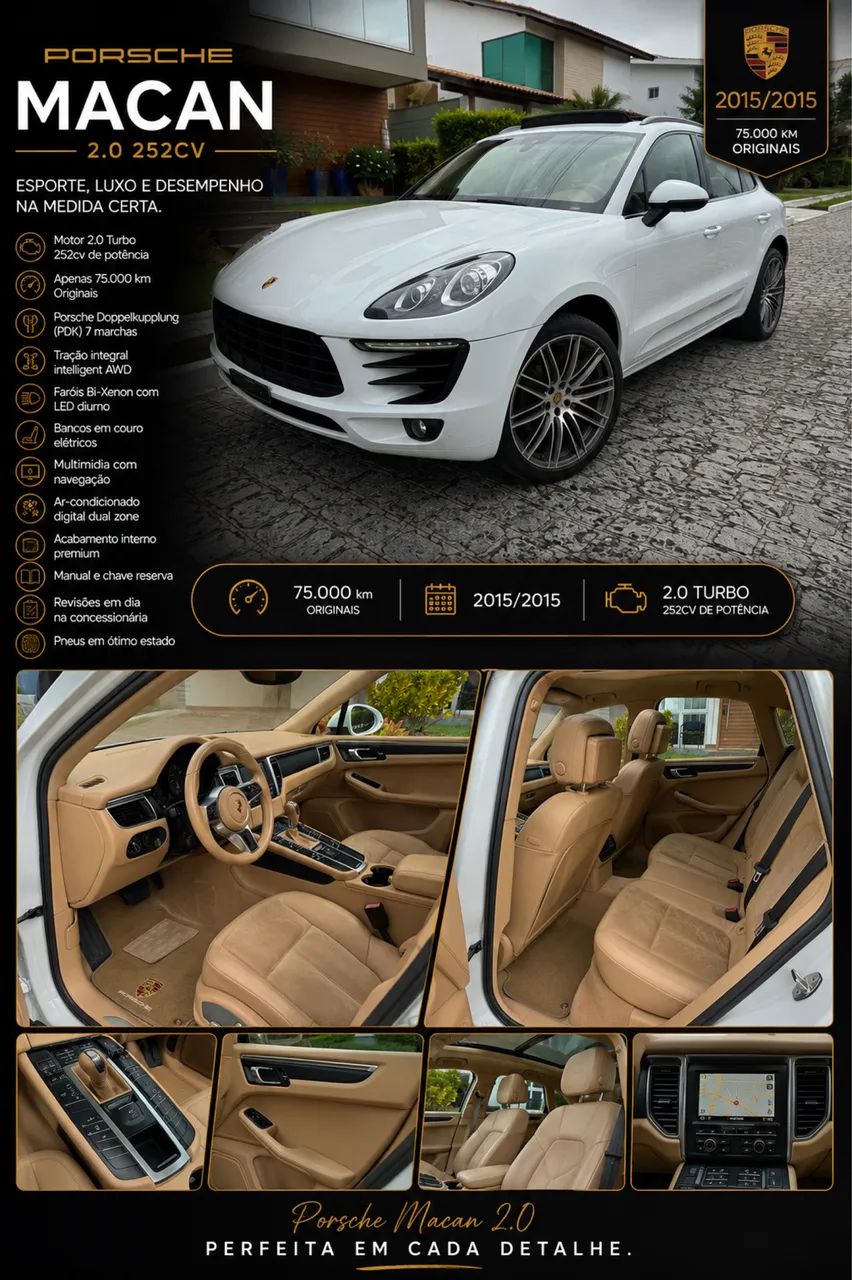 Porsche Macan 2.0 Turbo 237/252cv 2015
