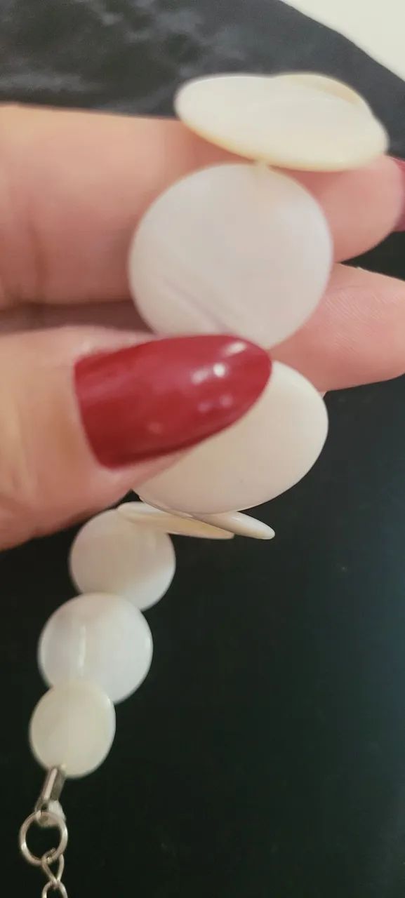 Pulseira madrepérola branca  - Foto 4