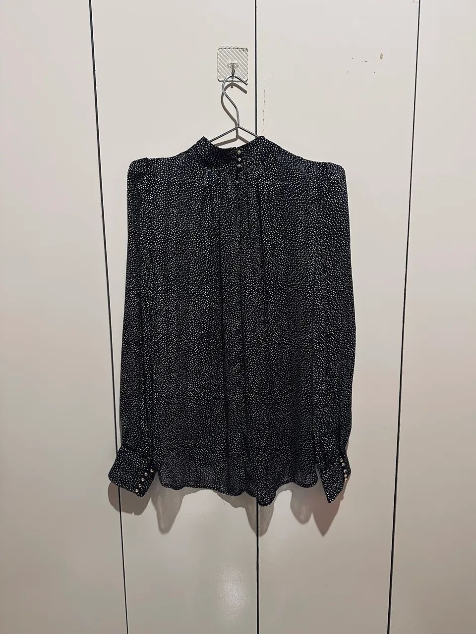 Camisa poá (bolinhas) H&m. P - Foto 4