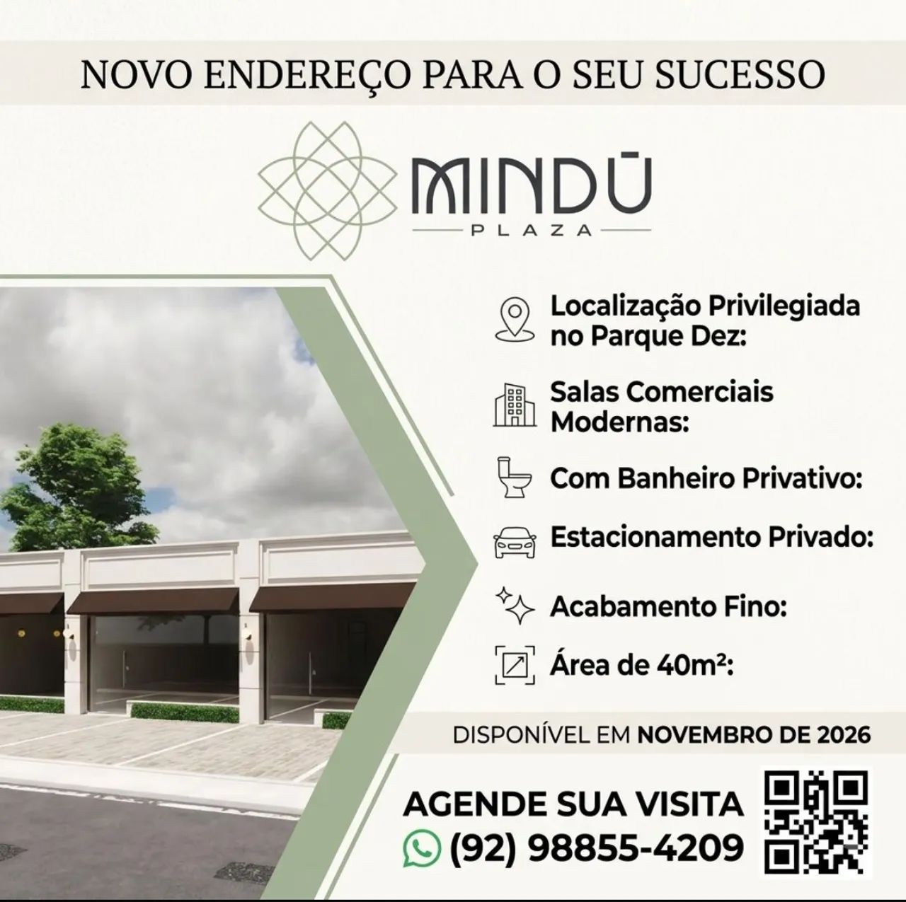 Salas comerciais 40 m - Parque Dez 