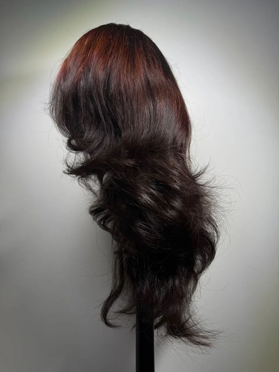 Peruca Lace Front HD Cabelo humano 55cm  - Foto 3