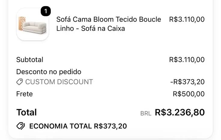 Sofá cama 188cm (Sofá na caixa) - Foto 5