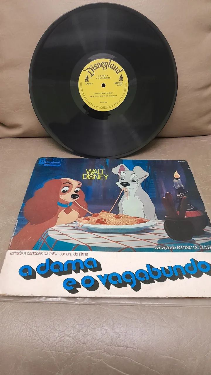 Lp disco vinil antigo A Dama e o Vagabundo.  - Foto 5