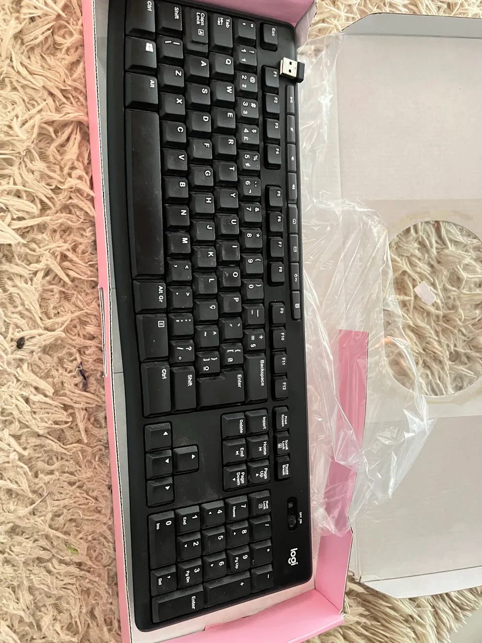 Teclado sem fio logi -usado