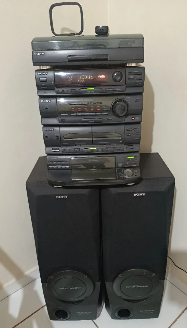 Aparelho de som Sony + 2 caixas - Foto 4