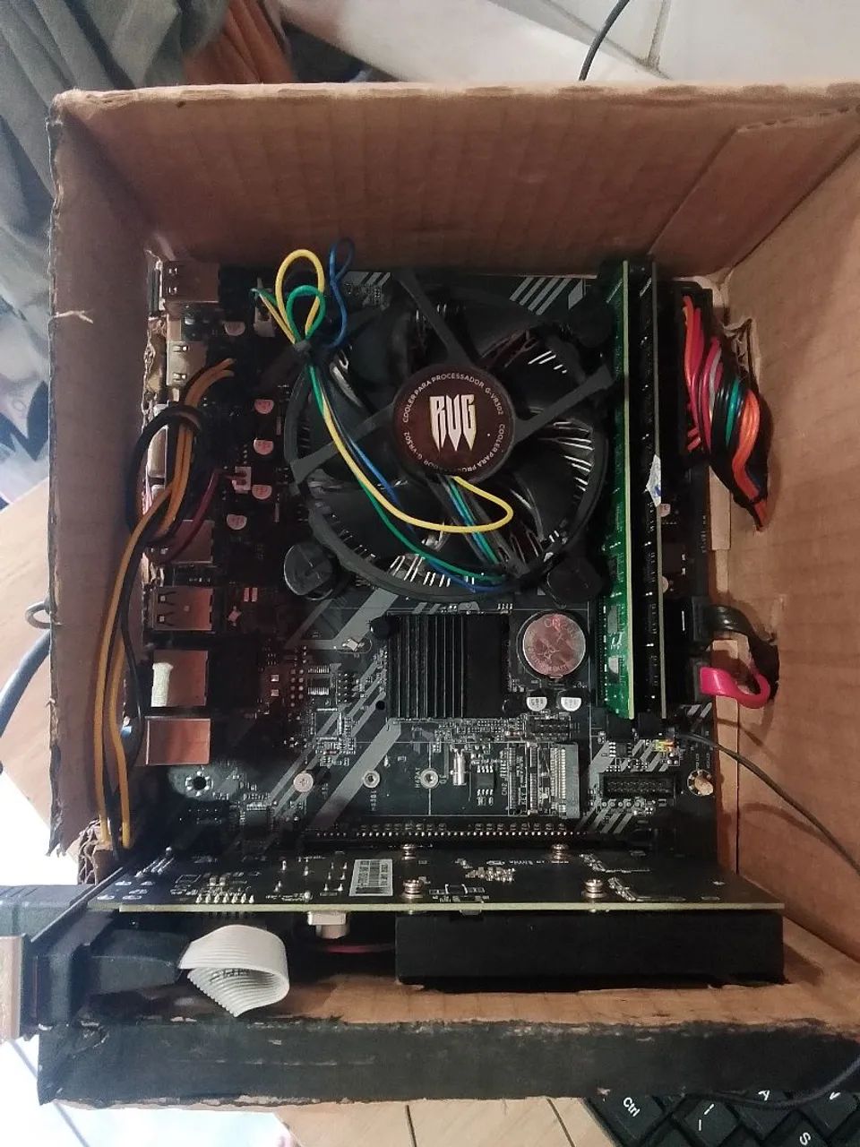 Kit placa+processador+memória 
