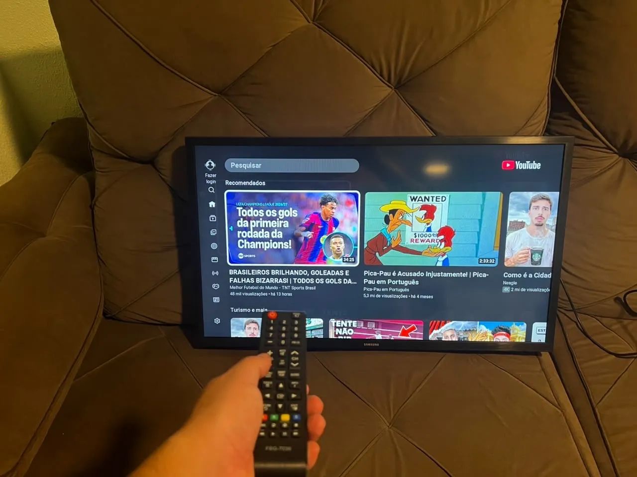 TV Samsung Smart 32 Polegadas - Controle Novo - Foto 3