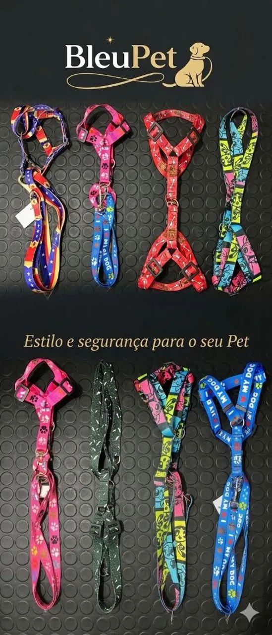 Guia peitoral pet 
