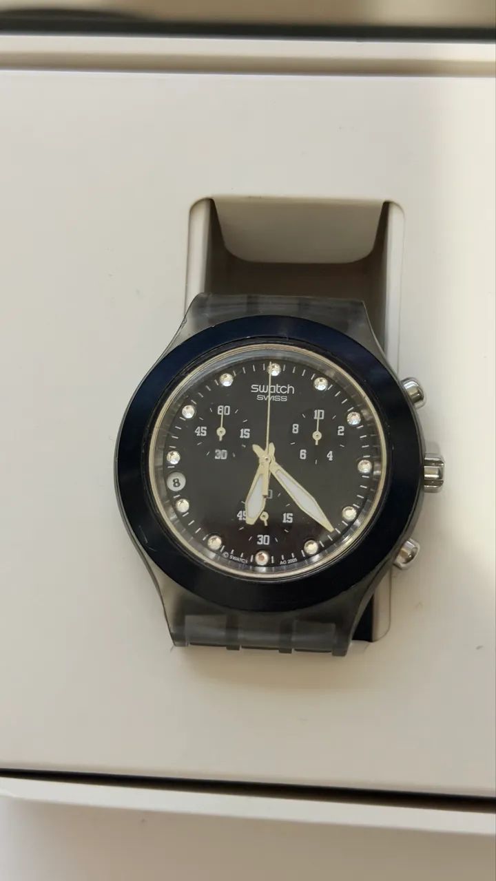 Relógio Swatch - Irony - Diaphane - SVCK4038G Preto - Foto 4