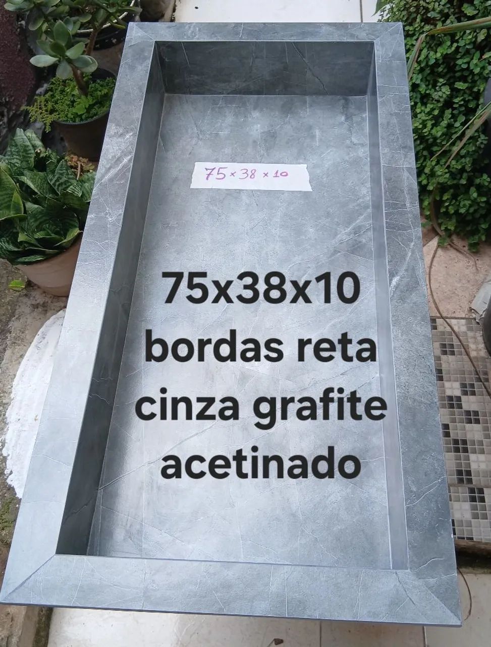 Nicho porcelanato acetinado grafite  - Foto 3