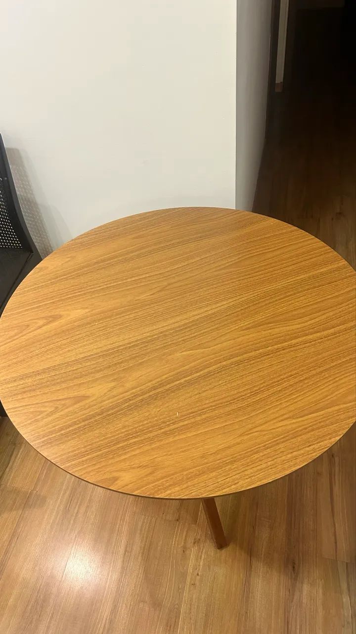 Mesa de madeira 90cm de diâmetro  - Foto 5