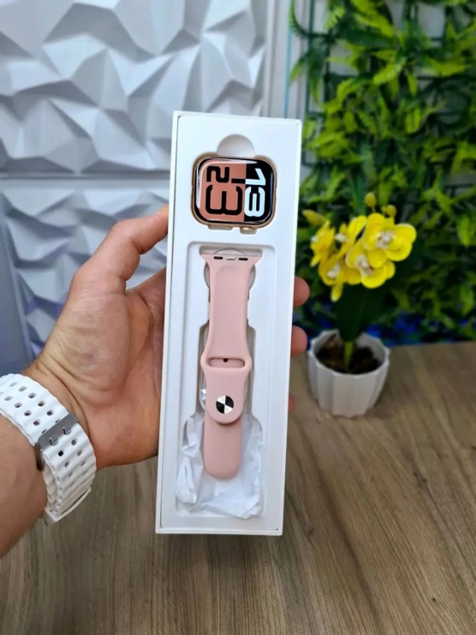 Smartwatch Microwear S11 Rosé com WhatsApp, ChatGPT e Chamadas - Foto 2