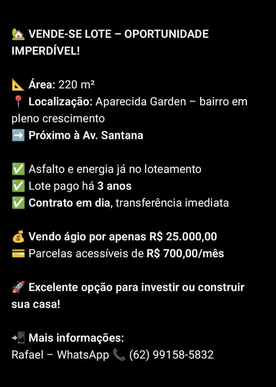Lote aparecida garden - Foto 2